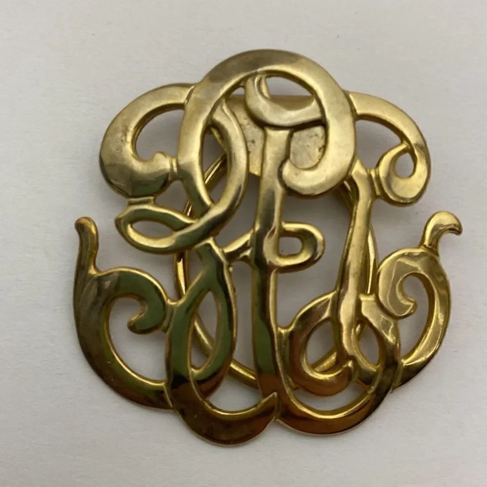 ‎Unbranded Women's Scarf Clip Gold Toned Knot Design